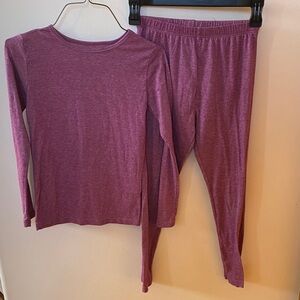 32 Degrees Kids Thermal Underwear Set - Plum